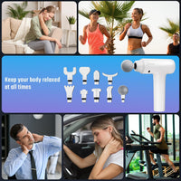 Massage Gun Deep Tissue, Muscle Massage Gun Back Massager for Pain Relief, 20 Speeds Handheld Electric Massager Tool with Silent Brushless Motor, Suitable for Gym Office Home Travel