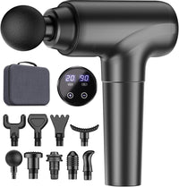 Massage Gun, Muscle Massage Gun Deep Tissue Back Massager for Pain Relief, 20 Speeds Handheld Electric Massager Tool with Silent Brushless Motor, Suitable for Gym Office Home Travel