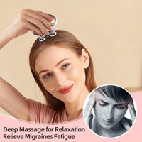 Massage Gun & Electric Pet Cat Massager for Hair Growth, Deep Clean and Stress Relax