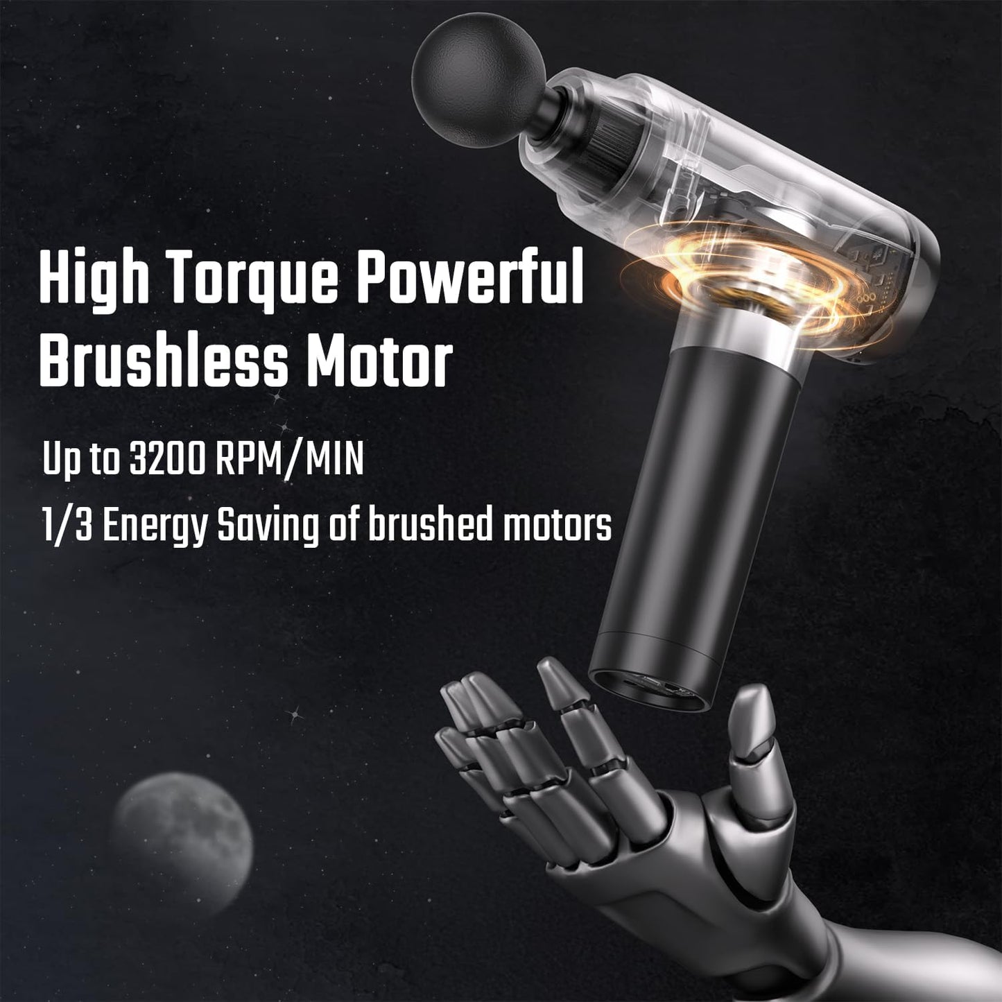 Massage Gun & Hand Massager with Heat and Compression for Arthritis and Carpal Tunnel