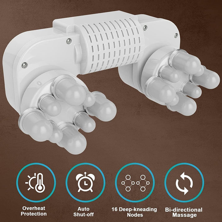 Neck Massager, Shiatsu Shoulder Massager with Heat, Portable 3D Ergonomic Deep Tissue Shoulder and Back Massager for Pain Relief, Birthday and Christmas Gifts for Mom and Dad, Men and Women