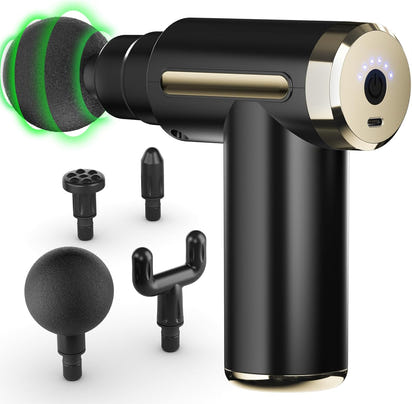 Massage Gun Deep Tissue, Muscle Massage Gun Back Massager for Pain Relief, 20 Speeds Handheld Electric Massager Tool with Silent Brushless Motor, Suitable for Gym Office Home Travel