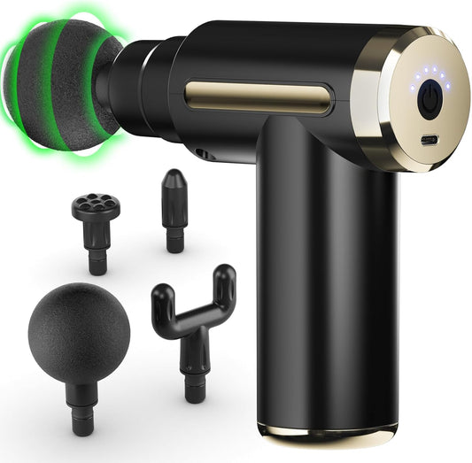 Massage Gun Deep Tissue, Muscle Massage Gun Back Massager for Pain Relief, 20 Speeds Handheld Electric Massager Tool with Silent Brushless Motor, Suitable for Gym Office Home Travel