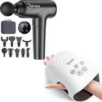 Massage Gun & Hand Massager with Heat and Compression for Arthritis and Carpal Tunnel