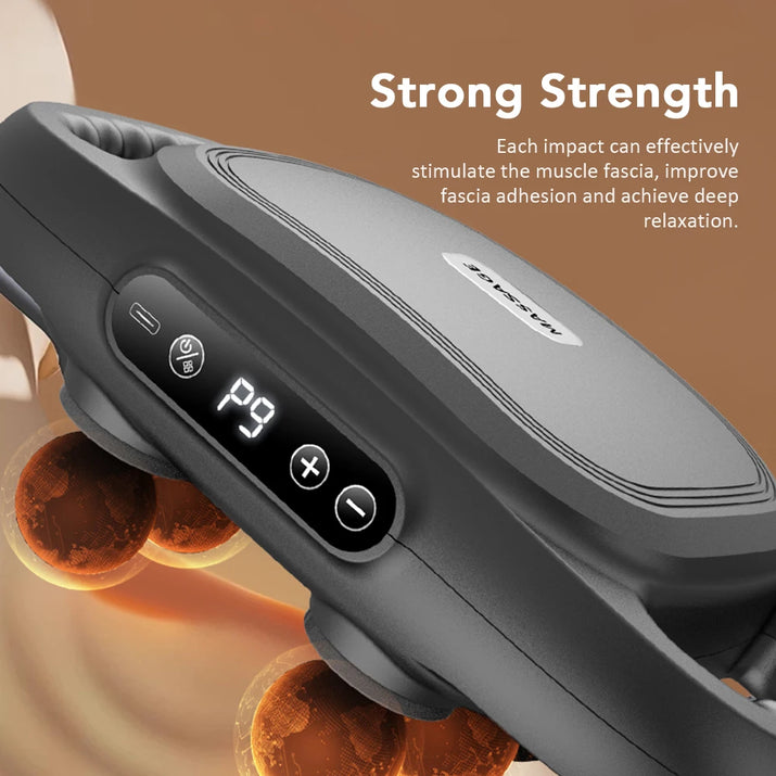 Professional Six-Head Fascia Gun Electric Massager Back Body Muscle Relaxation Massage Machine Hands-Free Home Use