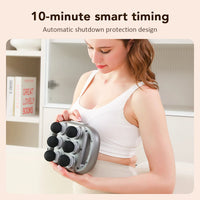 Professional Six-Head Fascia Gun Electric Massager Back Body Muscle Relaxation Massage Machine Hands-Free Home Use